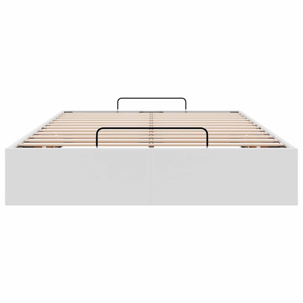 osmannisk sengeramme uden madras 120x200 cm kunstlæder hvid
