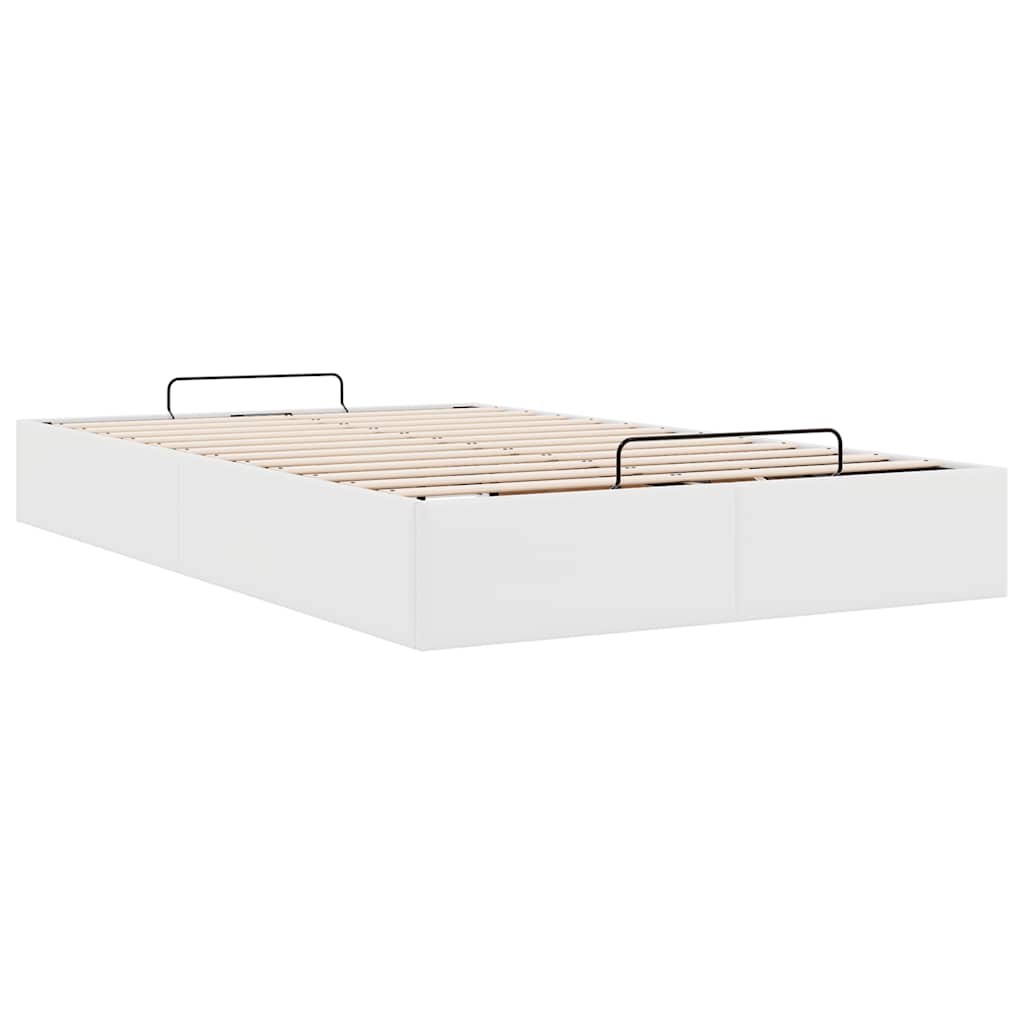 osmannisk sengeramme uden madras 120x200 cm kunstlæder hvid