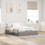 osmannisk sengeramme uden madras 140x200 cm stof gråbrun