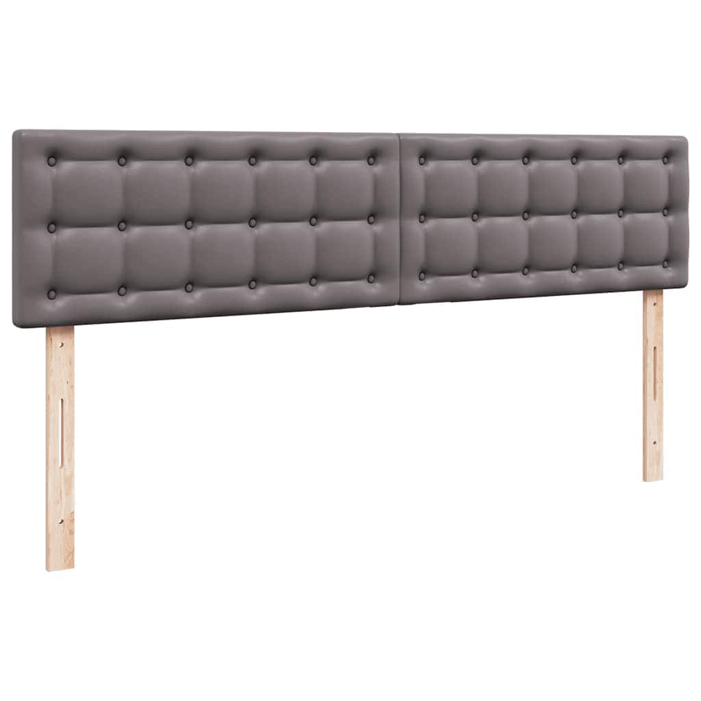 osmannisk sengeramme med madrasser 200x200 cm kunstlæder grå