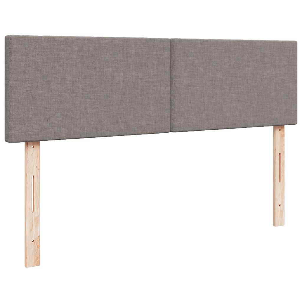 ottoman seng med madras 140x200 cm stof gråbrun