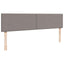 osmannisk sengeramme med madras 200x200 cm stof gråbrun
