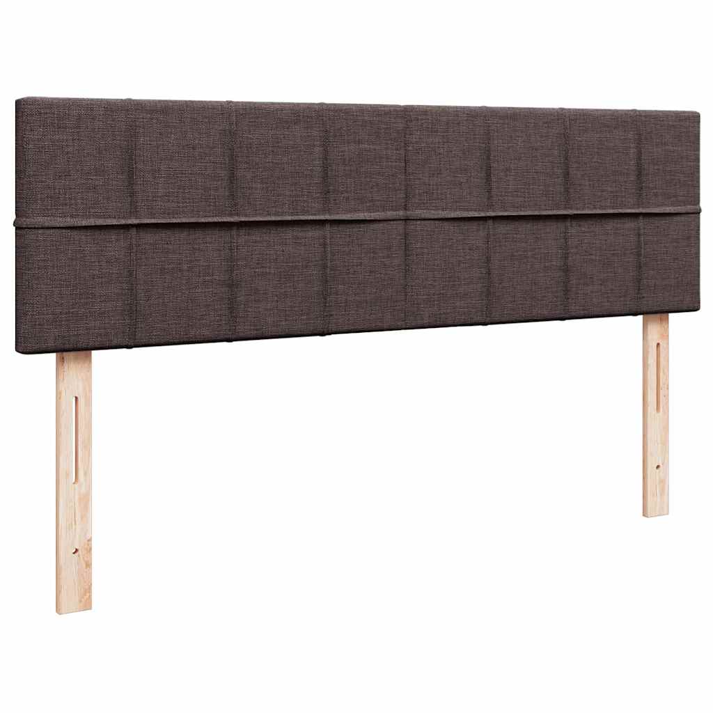osmannisk sengeramme med madras 140x200 cm stof mørkebrun