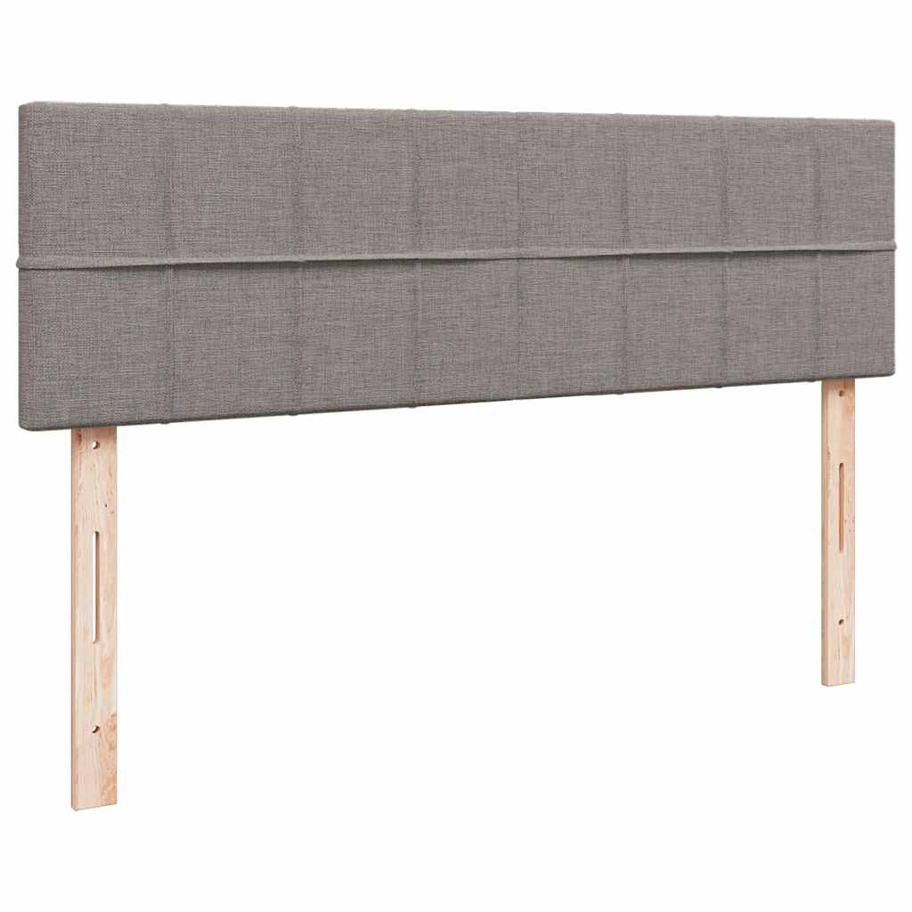 ottoman seng med madras 140x200 cm stof gråbrun
