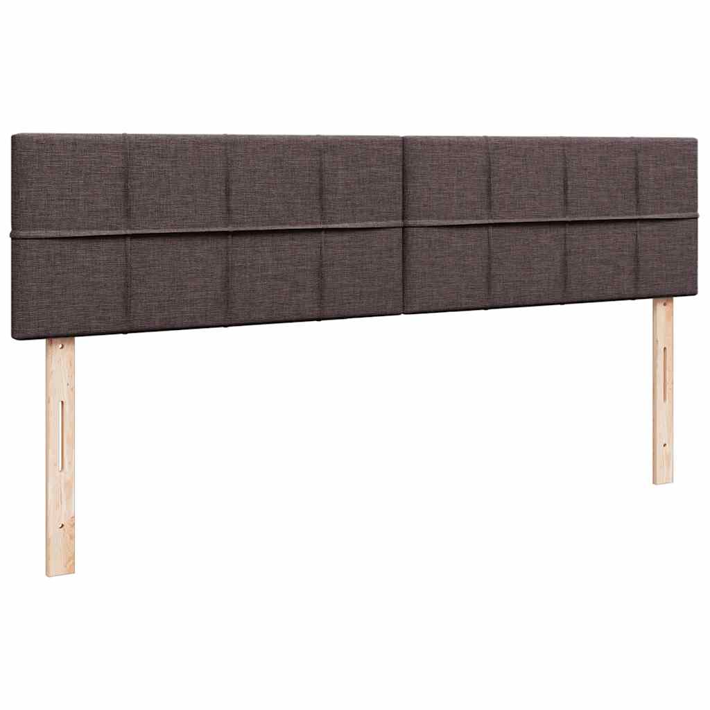 osmannisk sengeramme med madras 160x200 cm stof mørkebrun