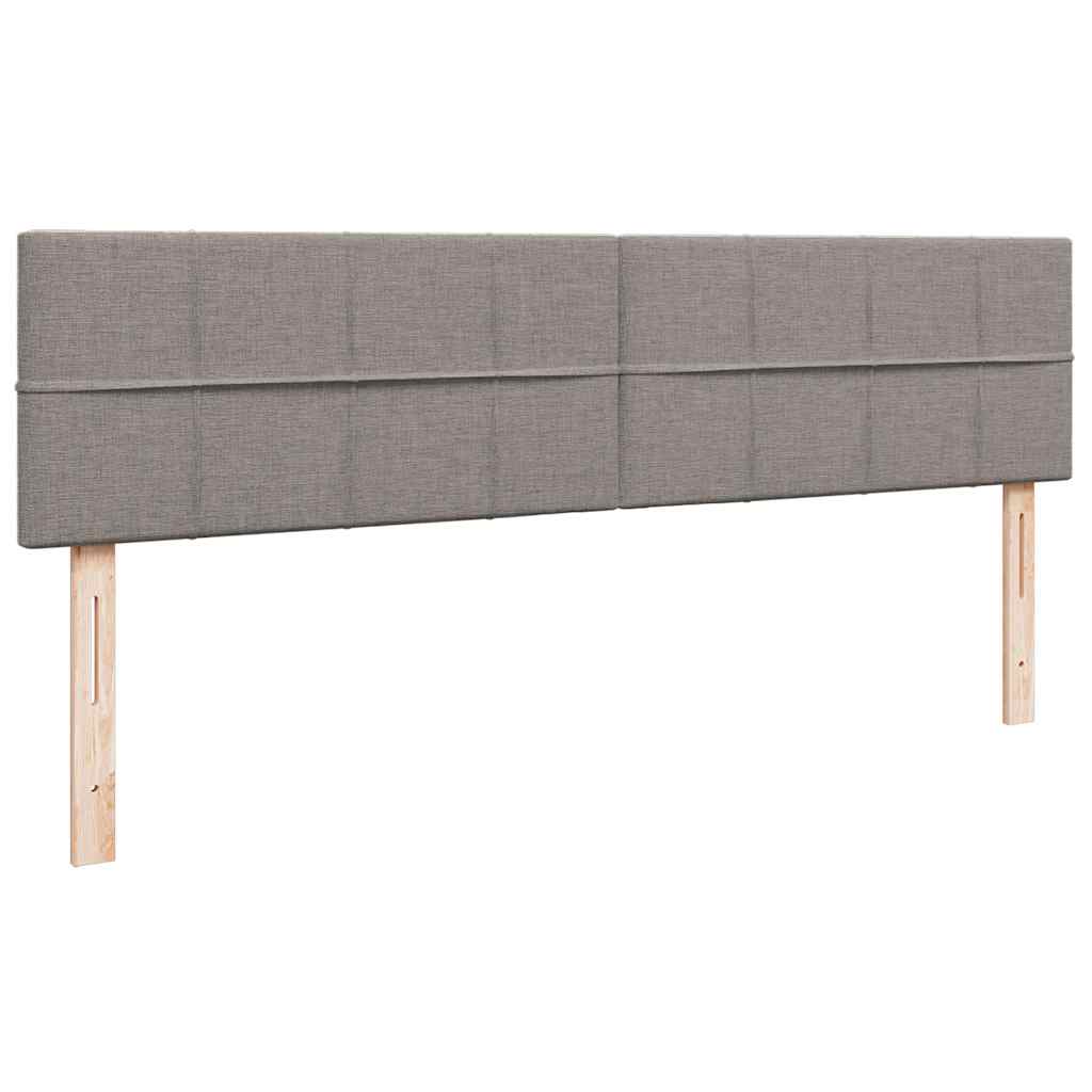 osmannisk sengeramme med madras 200x200 cm stof gråbrun
