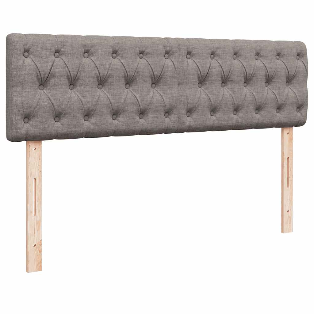 ottoman seng med madras 140x200 cm stof gråbrun