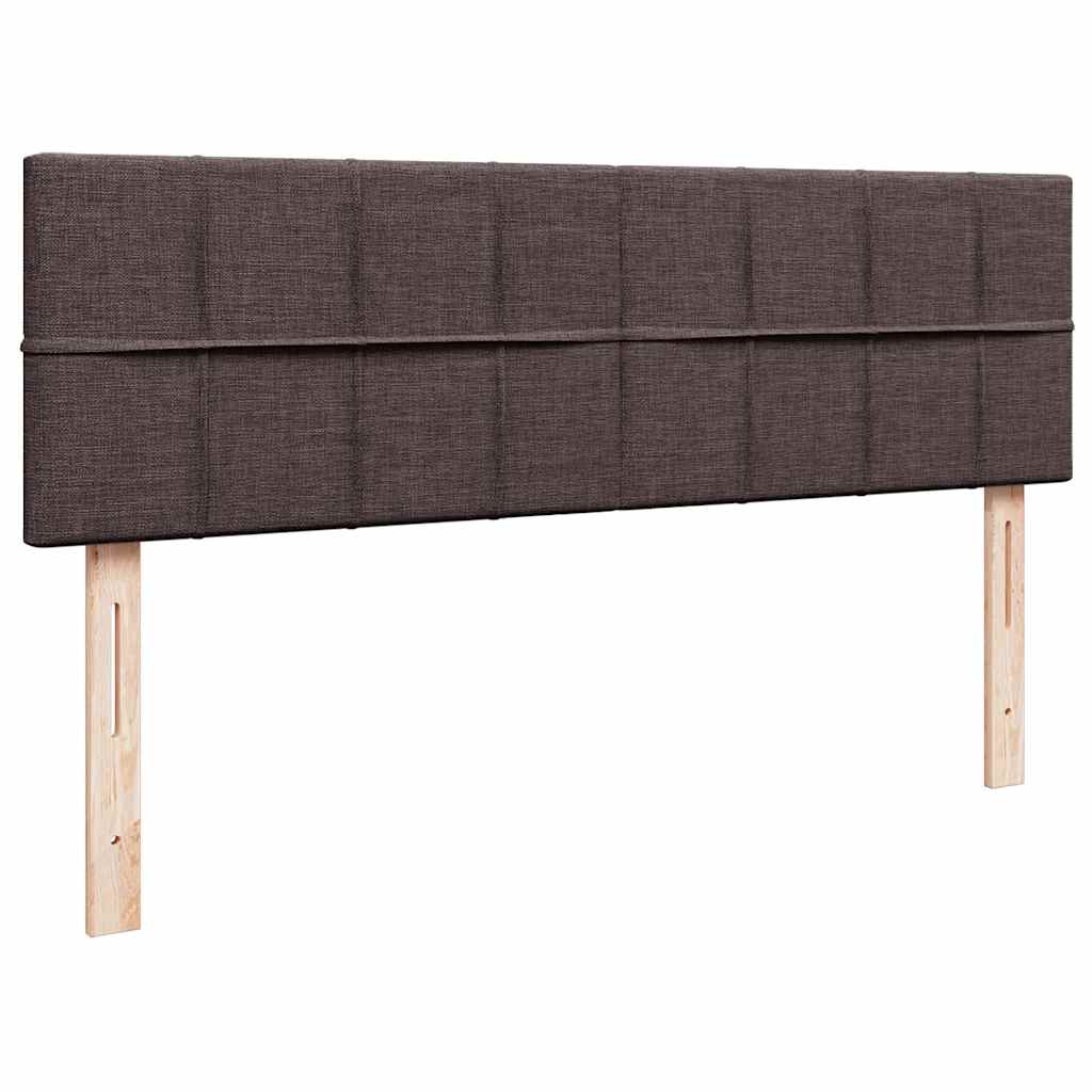 osmannisk sengeramme med madras 140x200 cm stof mørkebrun