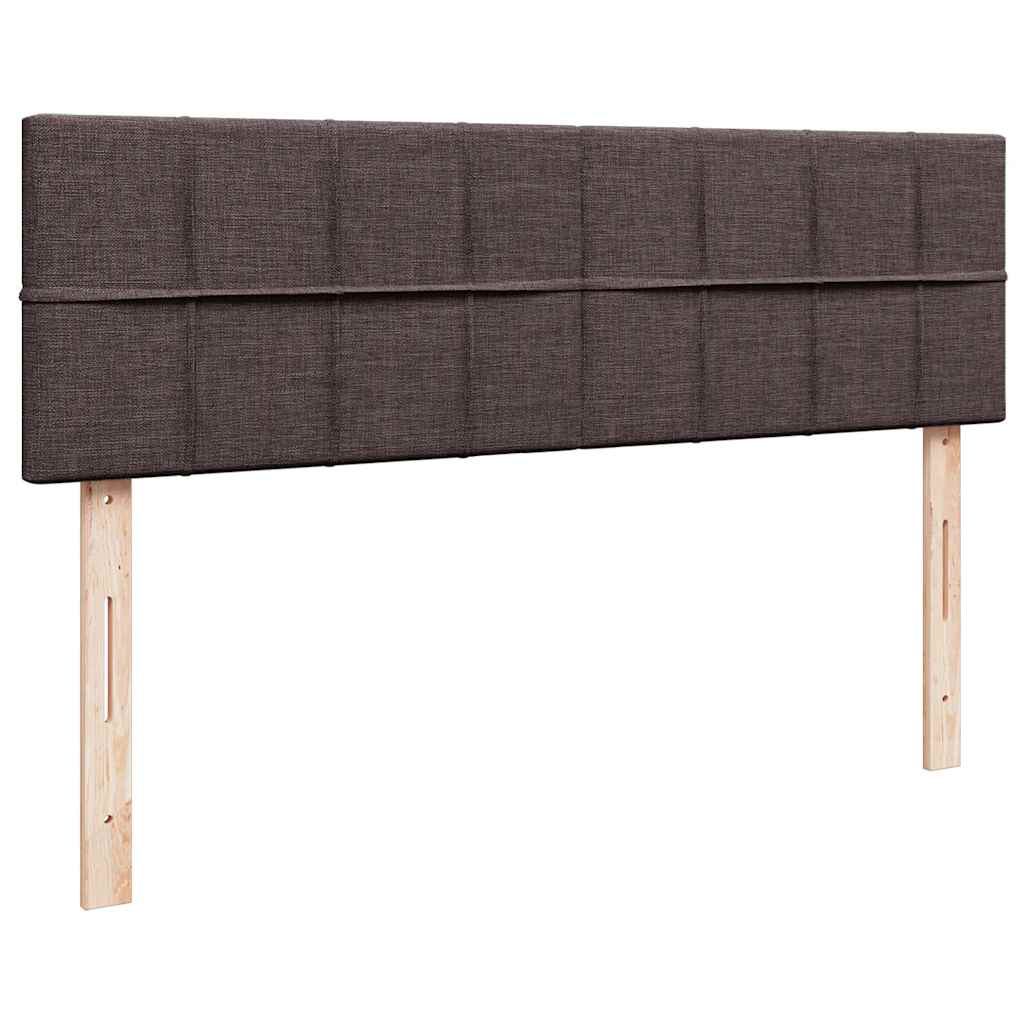 osmannisk sengeramme med madras 160x200 cm stof mørkebrun