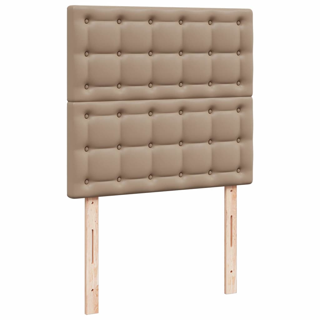 osmannisk seng med madras 80x200 cm kunstlæder cappucino