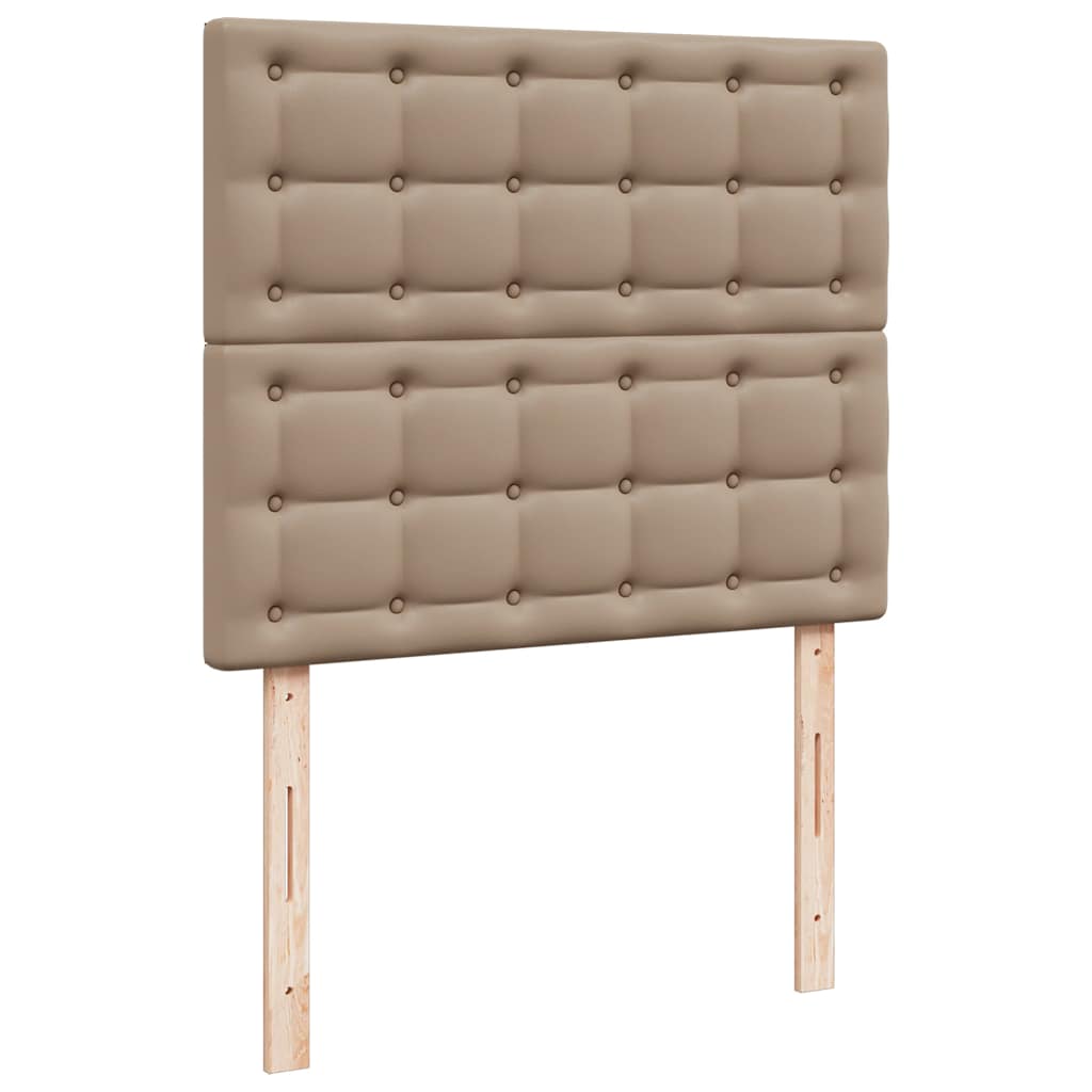 osmannisk sengeramme med madras 120x190cm kunstlæder