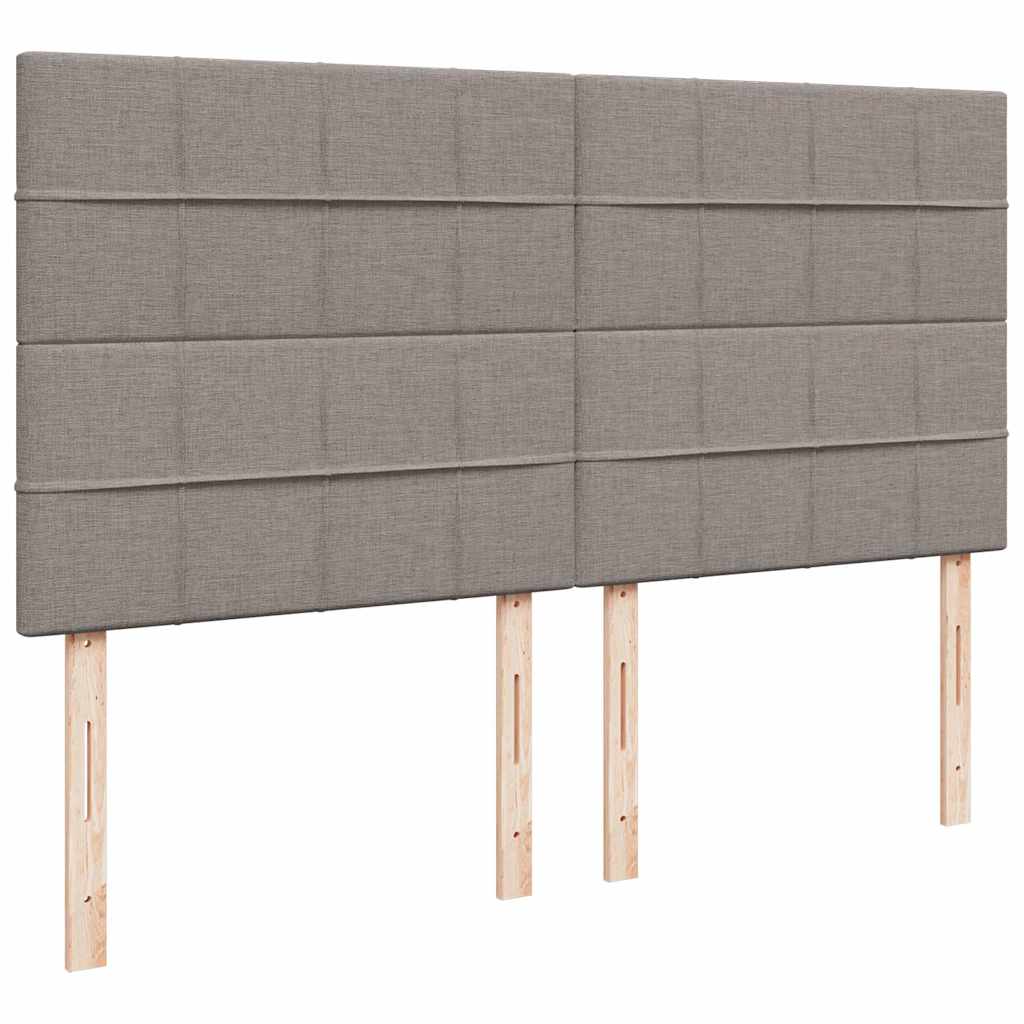 osmannisk sengeramme med madras 180x200 cm stof gråbrun