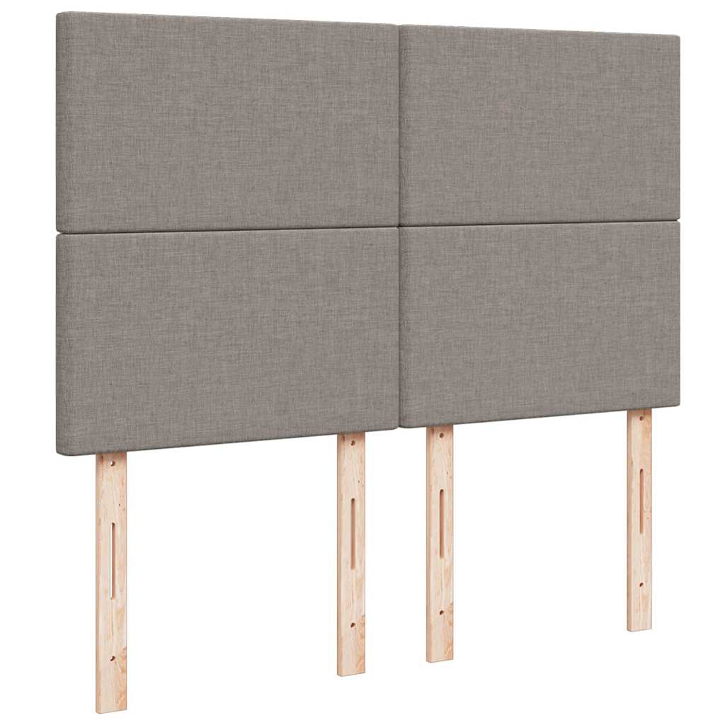 osmannisk sengeramme med madras 140x200 cm stof gråbrun