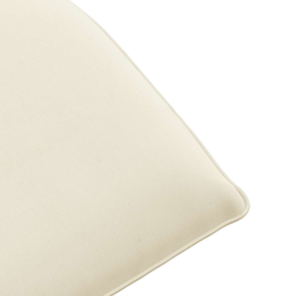 foldbar liggestol 175x54x8,5 cm oxfordstof cremefarvet