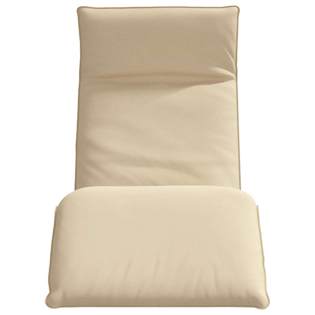 foldbar liggestol 175x54x8,5 cm oxfordstof beige