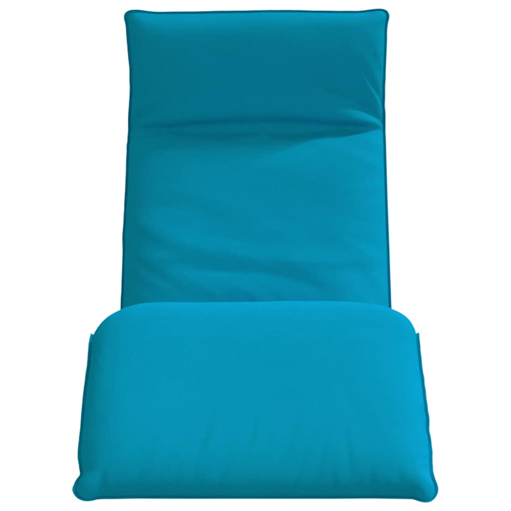 foldbar liggestol 175x54x8,5 cm oxfordstof lyseblå