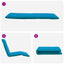 foldbar liggestol 175x54x8,5 cm oxfordstof lyseblå