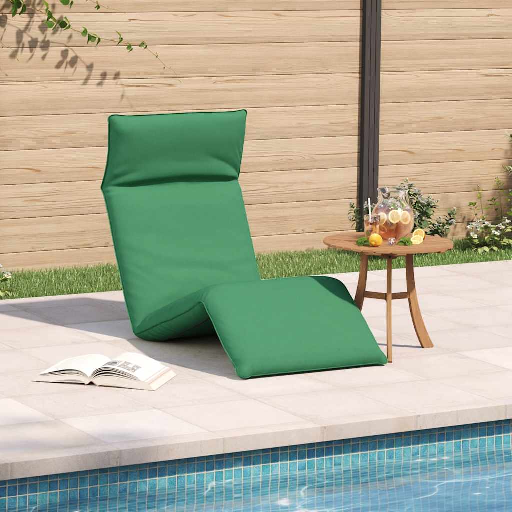 foldbar liggestol 175x54x8,5 cm oxfordstof grøn