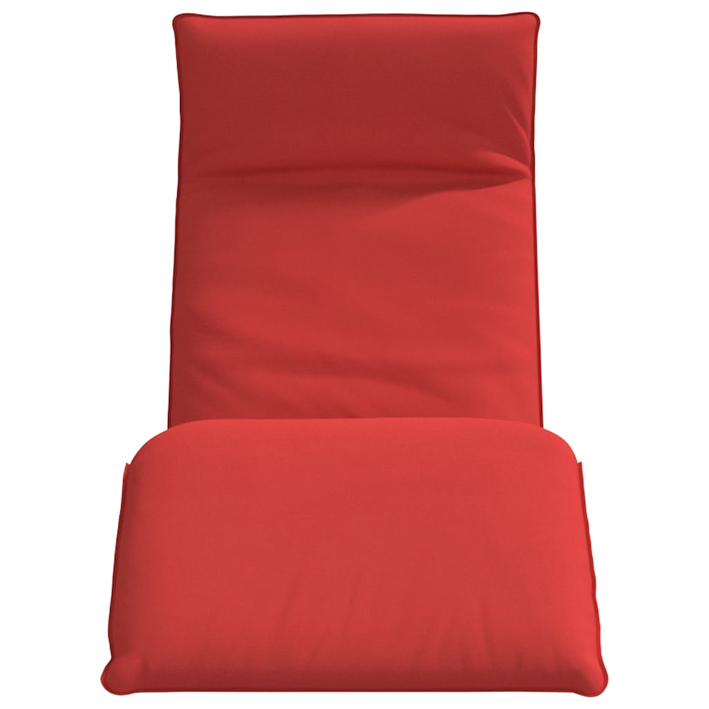 foldbar liggestol 175x54x8,5 cm oxfordstof rød