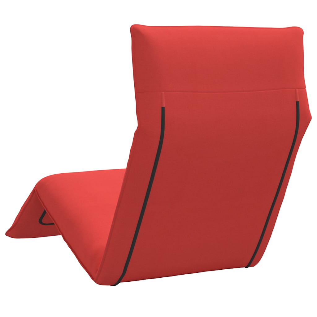 foldbar liggestol 175x54x8,5 cm oxfordstof rød