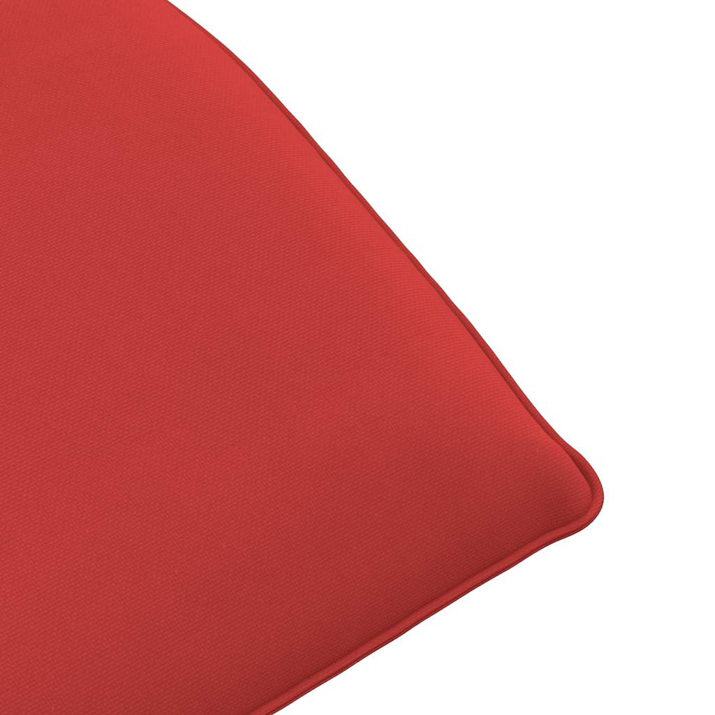 foldbar liggestol 175x54x8,5 cm oxfordstof rød