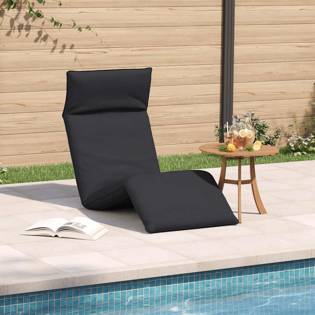 foldbar liggestol 175x54x8,5 cm oxfordstof sort