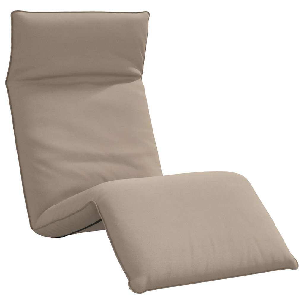 foldbar liggestol 175x54x8,5 cm oxfordstof gråbrun