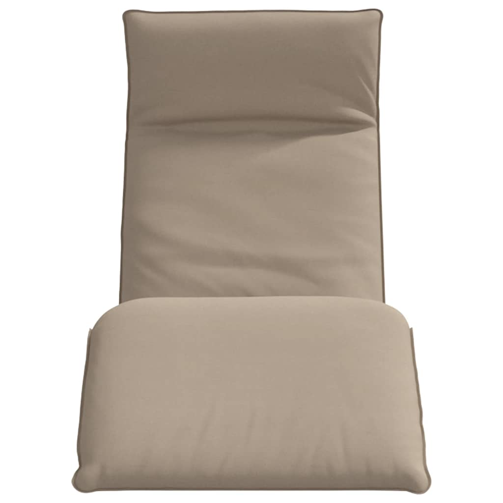 foldbar liggestol 175x54x8,5 cm oxfordstof gråbrun