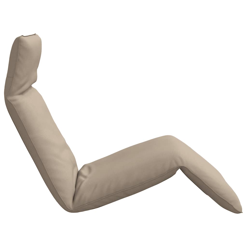 foldbar liggestol 175x54x8,5 cm oxfordstof gråbrun
