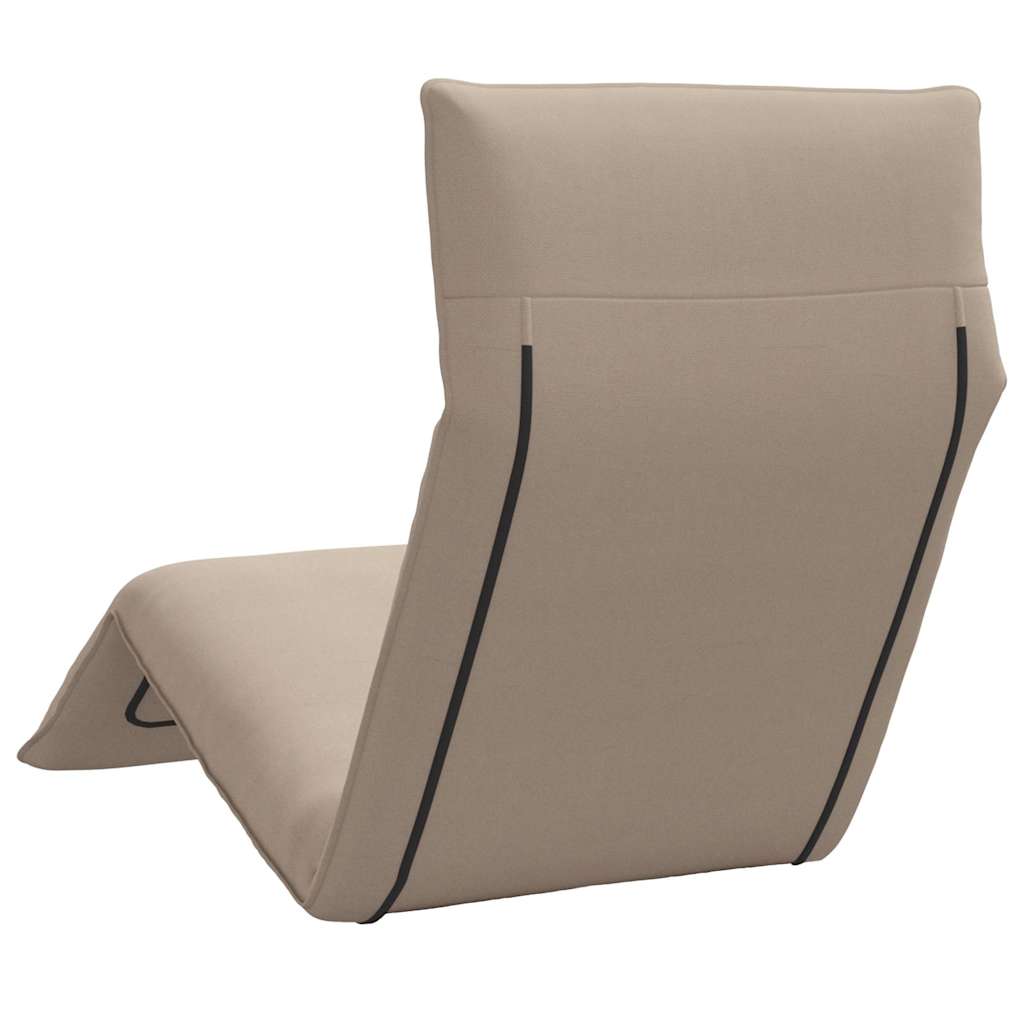 foldbar liggestol 175x54x8,5 cm oxfordstof gråbrun