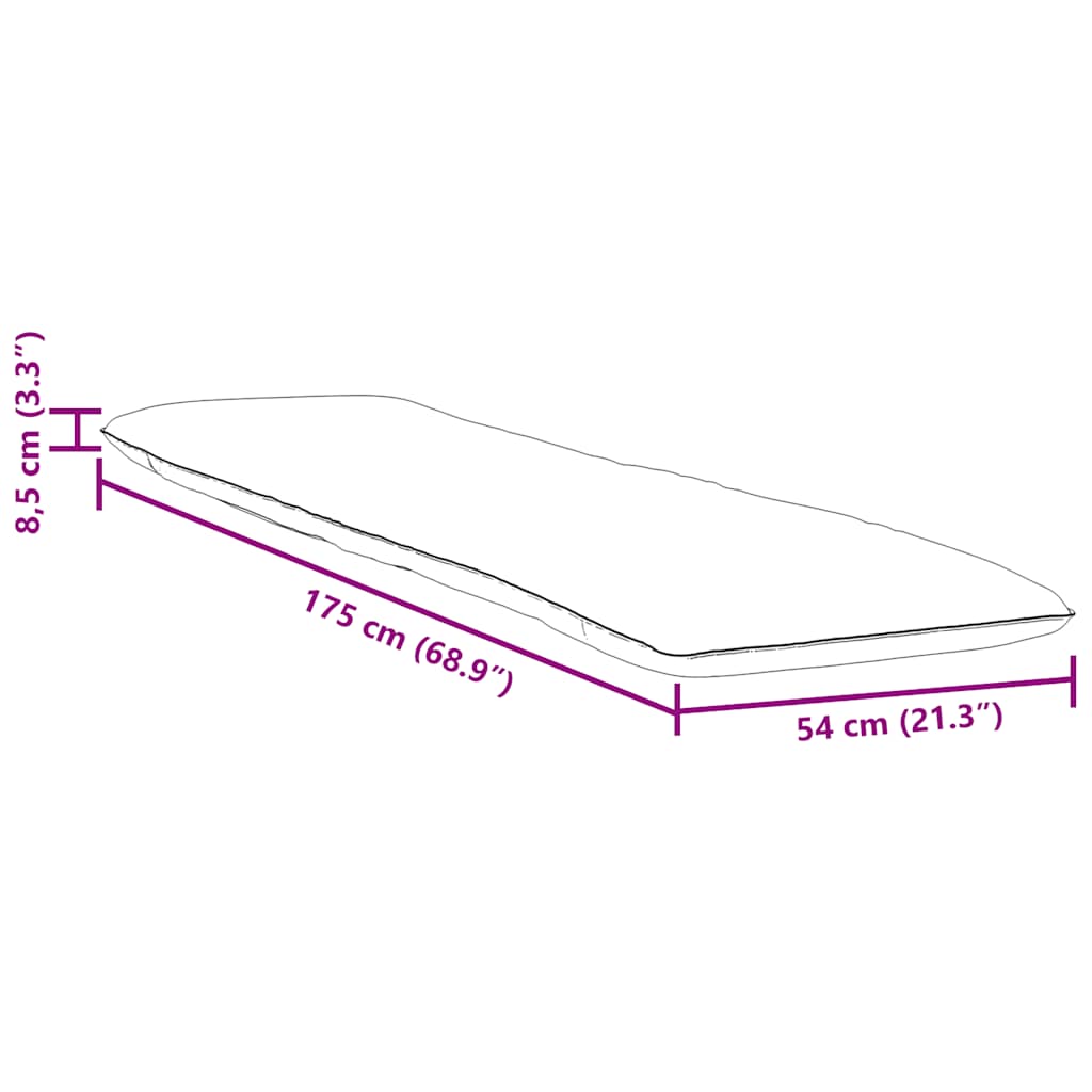 foldbar liggestol 175x54x8,5 cm oxfordstof rødternet