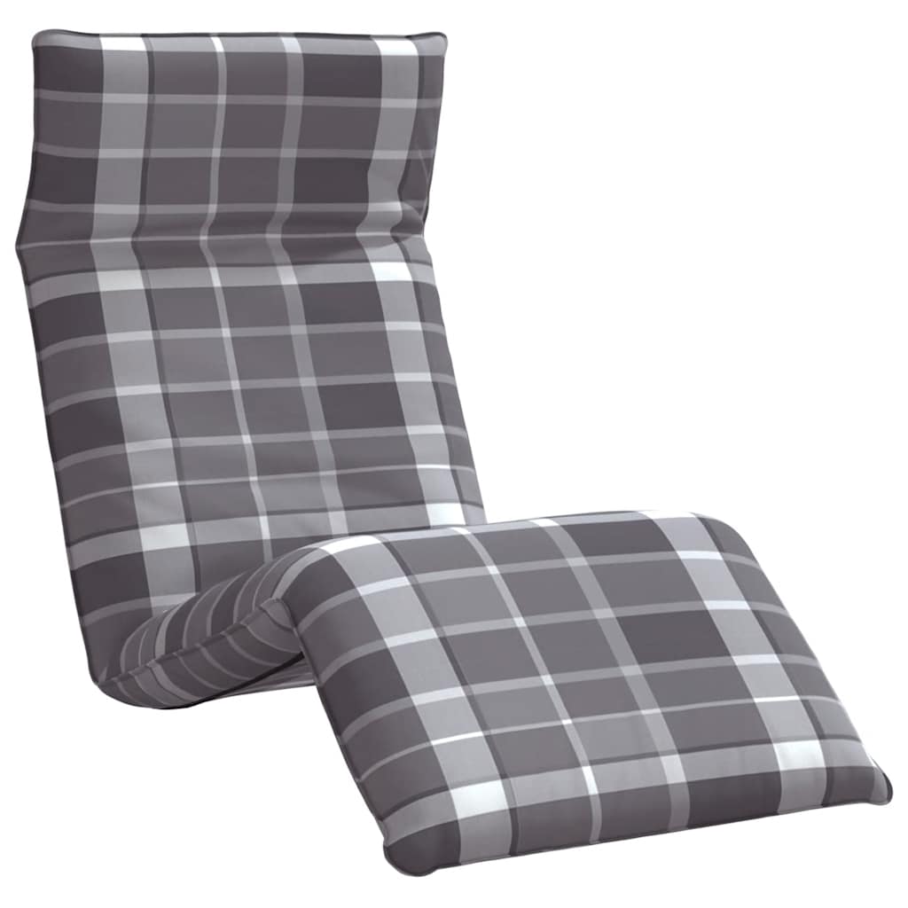 foldbar liggestol 175x54x8,5 cm oxfordstof gråternet