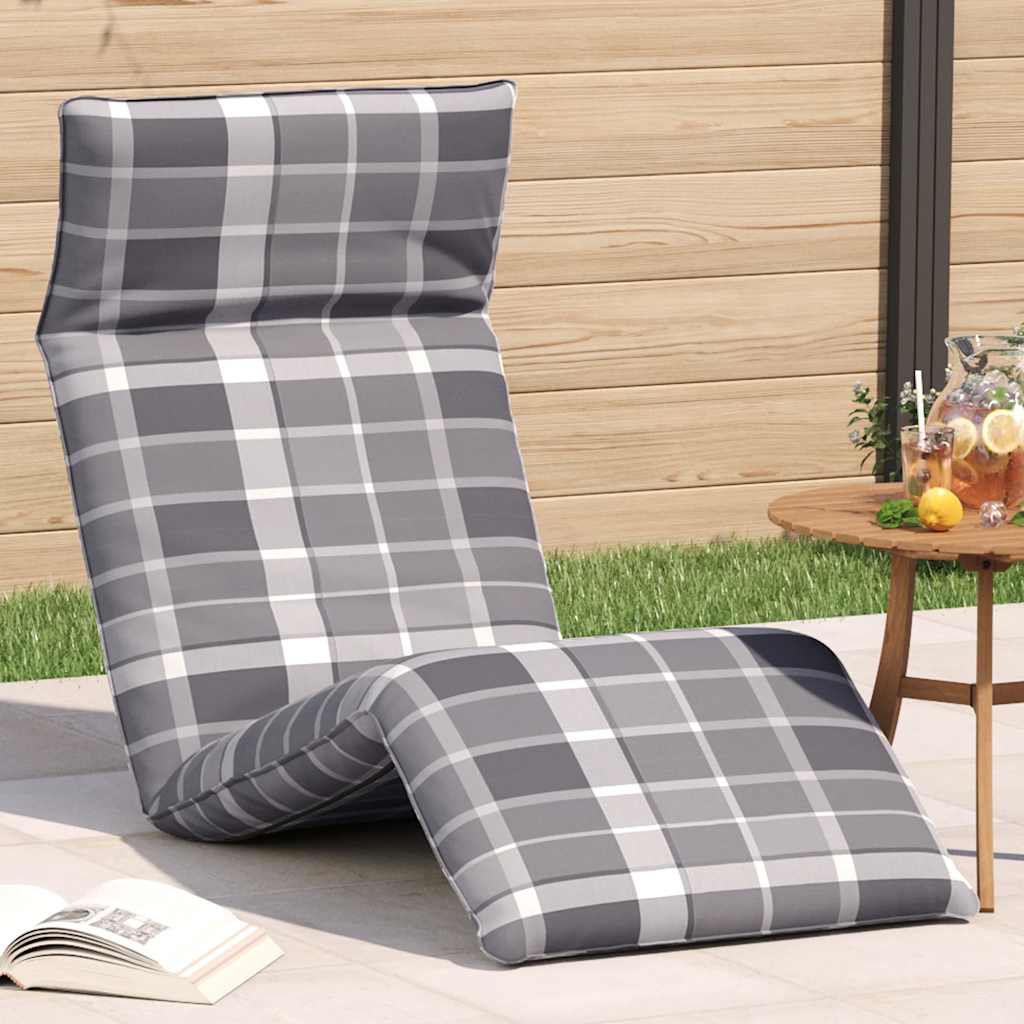 foldbar liggestol 175x54x8,5 cm oxfordstof gråternet