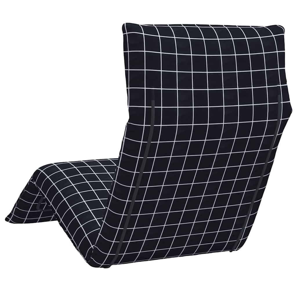 foldbar liggestol 175x54x8,5 cm oxfordstof sortternet