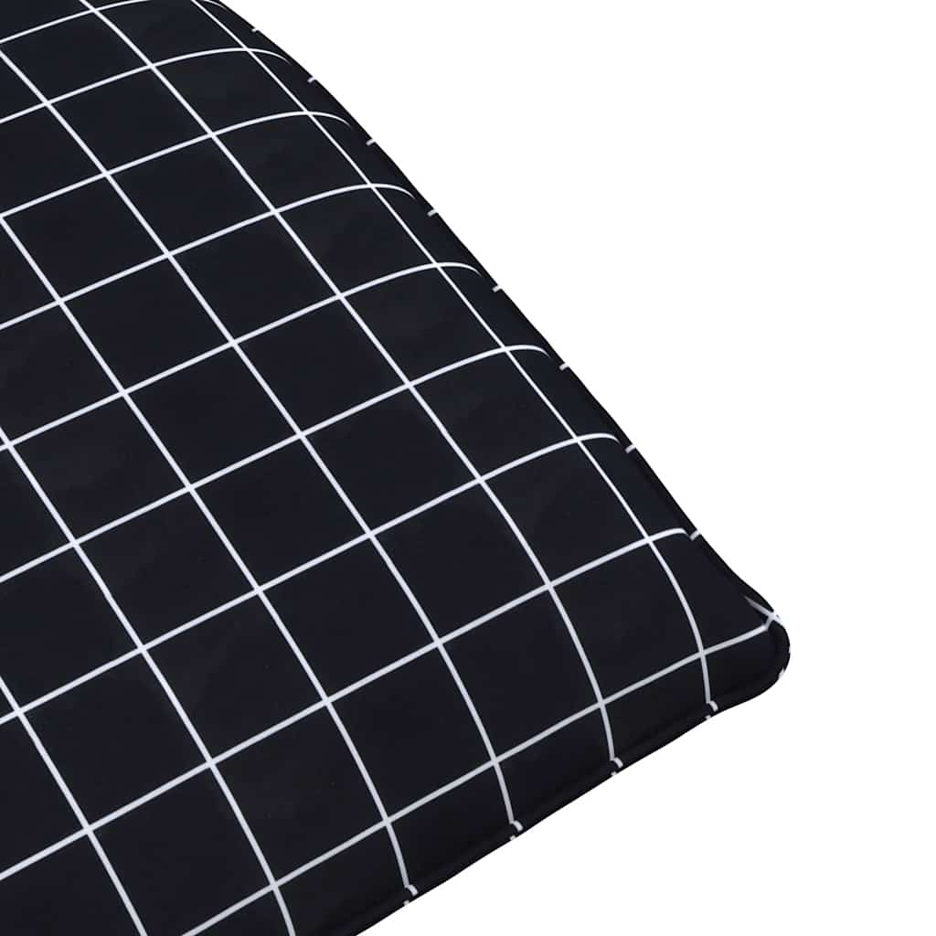 foldbar liggestol 175x54x8,5 cm oxfordstof sortternet