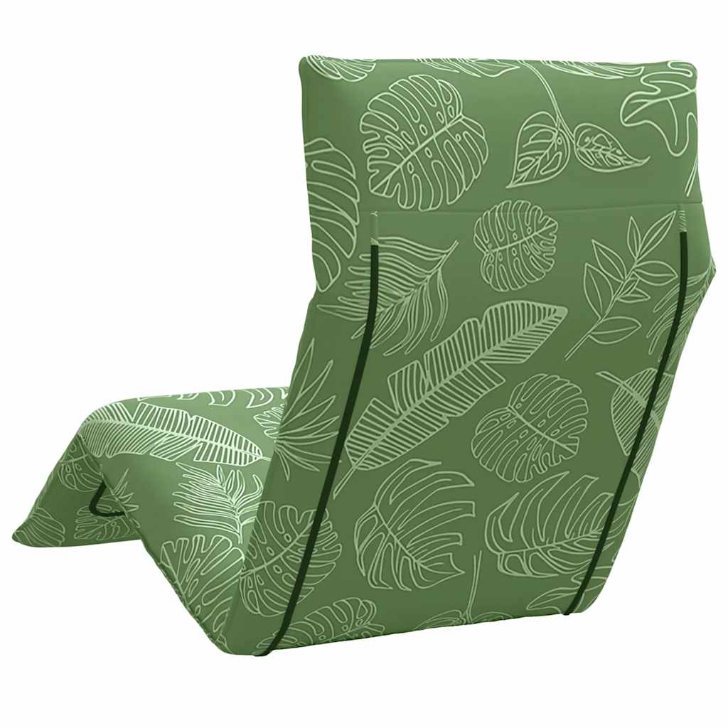 foldbar liggestol 175x54x8,5 cm oxfordstof bladmønster