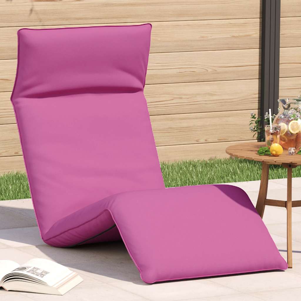 foldbar liggestol 175x54x8,5 cm oxfordstof lyserød