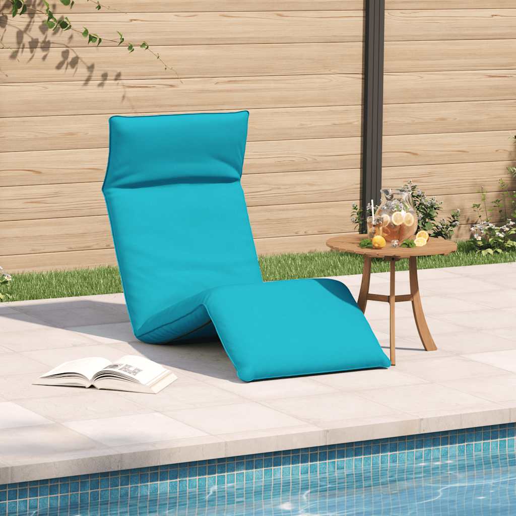 foldbar liggestol 175x54x8,5 cm oxfordstof turkis