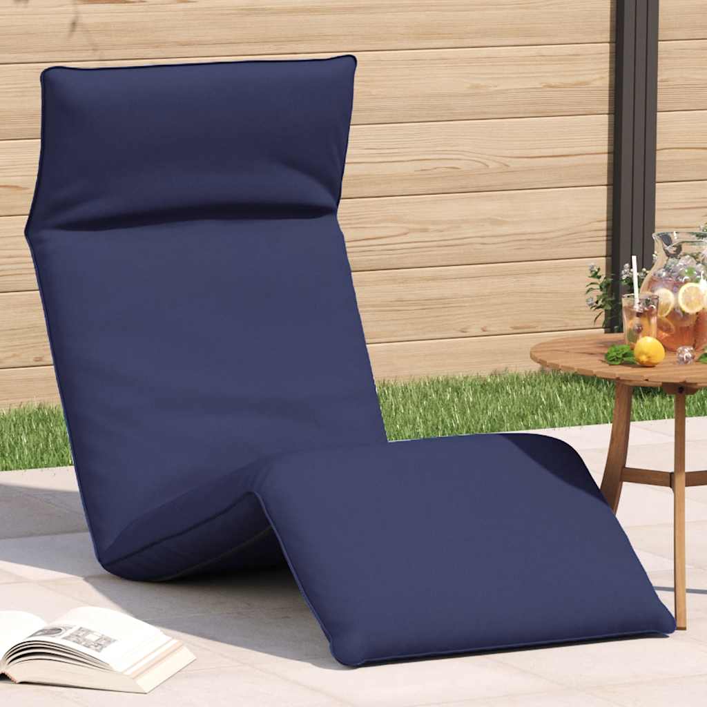 foldbar liggestol 175x54x8,5 cm oxfordstof marineblå