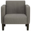 sofastol med armlæn 54 cm fløjlsstof lysegrå