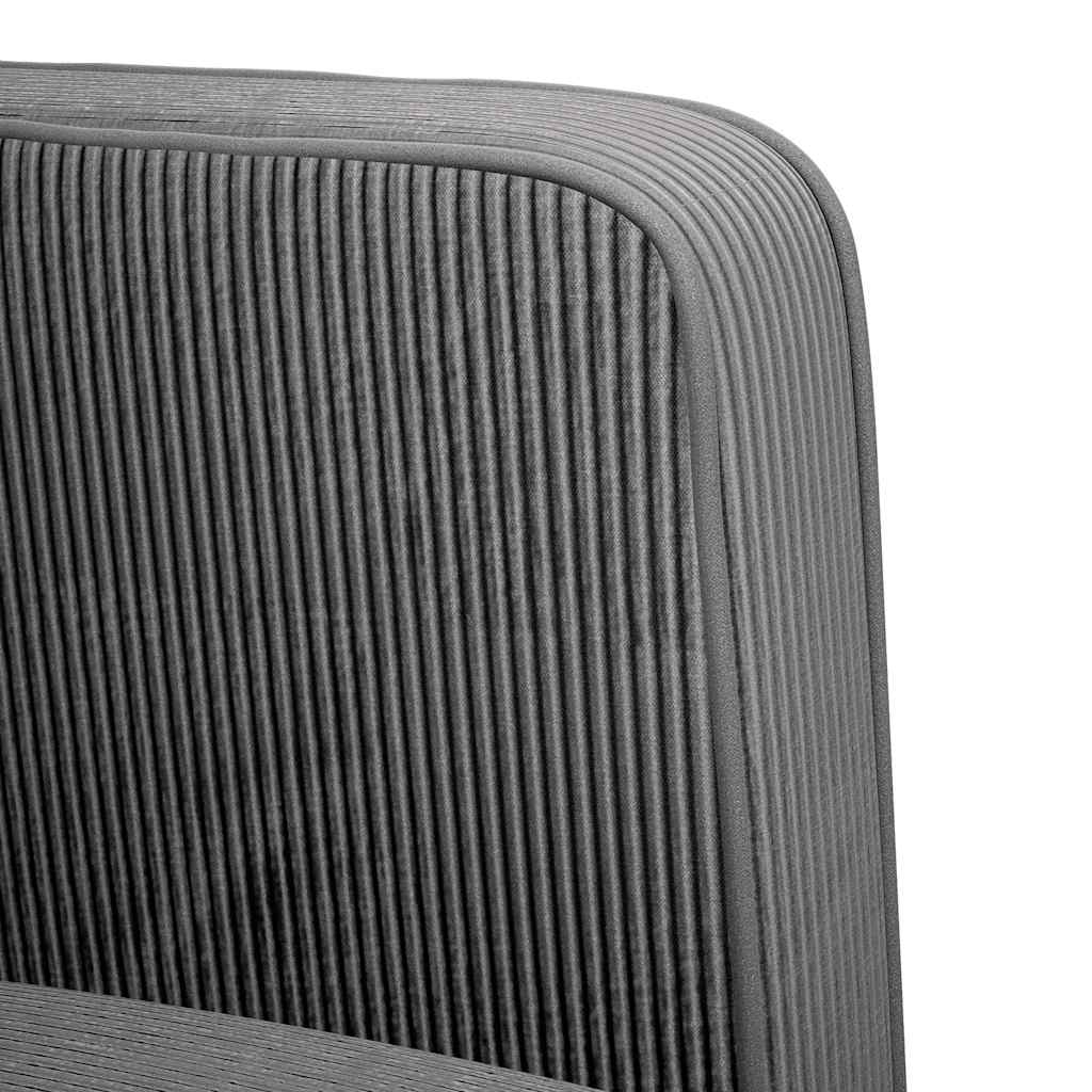 sofastol med armlæn 54 cm fløjlsstof mørkegrå