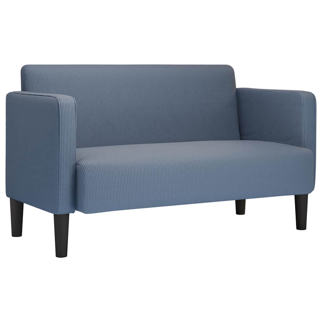 elskovssofa 109 cm fløjlsstof blå