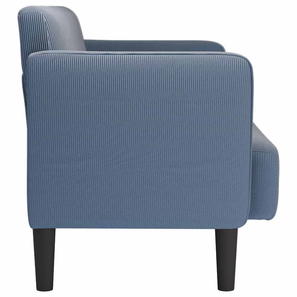 elskovssofa 109 cm fløjlsstof blå