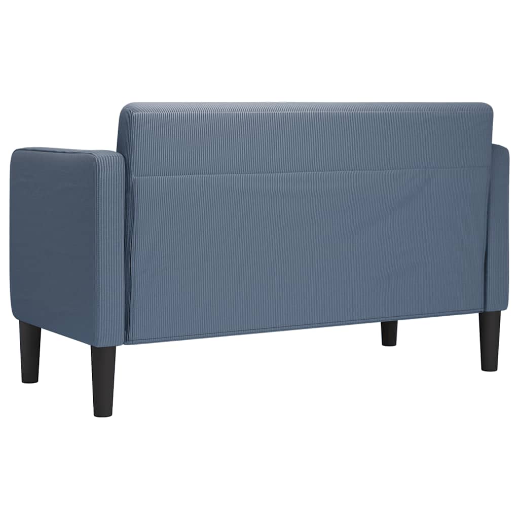 elskovssofa 109 cm fløjlsstof blå