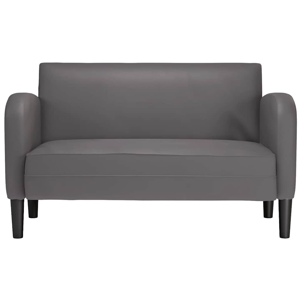 elskovssofa 110 cm kunstlæder grå