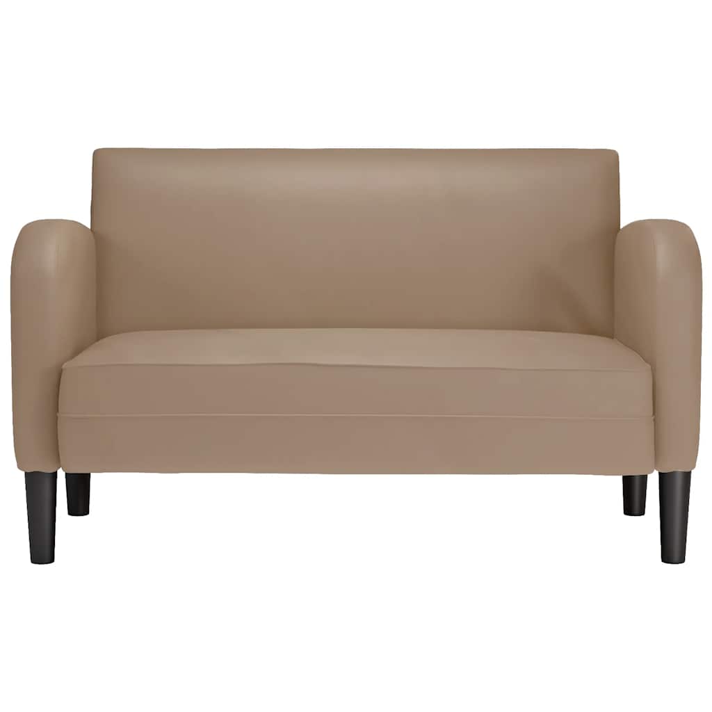 elskovssofa 110 cm kunstlæder cappuccino