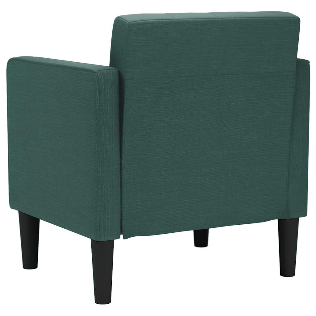 sofastol med armlæn 53 cm stof mørkegrøn