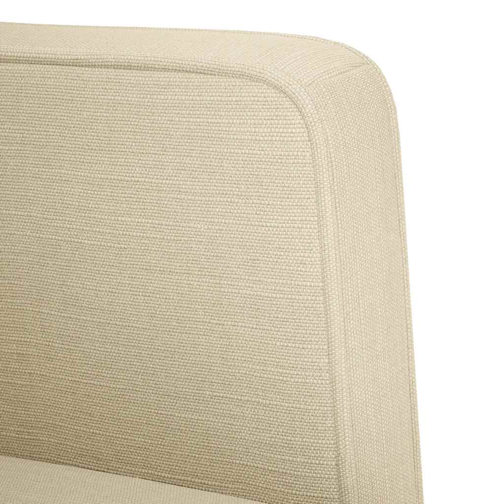 sofastol med armlæn 53 cm stof cremefarvet