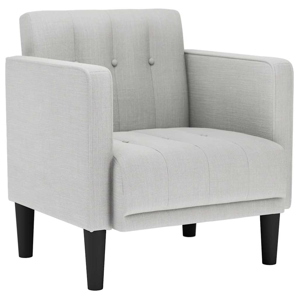 sofastol med armlæn 53 cm stof skygrå