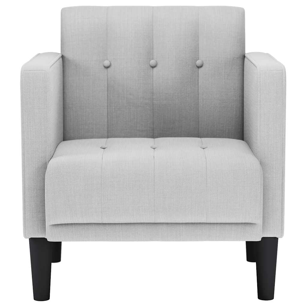 sofastol med armlæn 53 cm stof skygrå